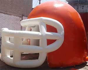 casco inflable de futbol americano 